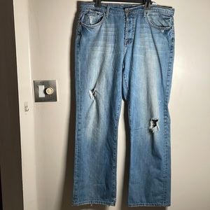 Lucky Brand Jeans Blue ripped destroyed distressed  Men’s 38
